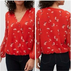 Banana Republic red blouse